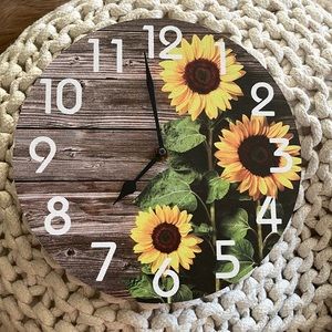 Outdoor Sunflower Clock